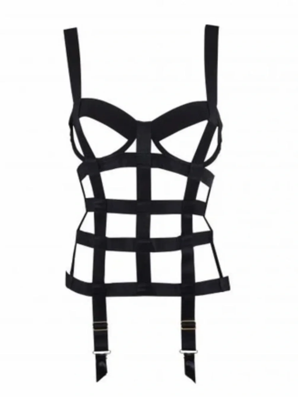 NWT Bluebella Black Strappy Cage Corset Harness
